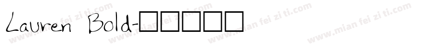 Lauren Bold字体转换